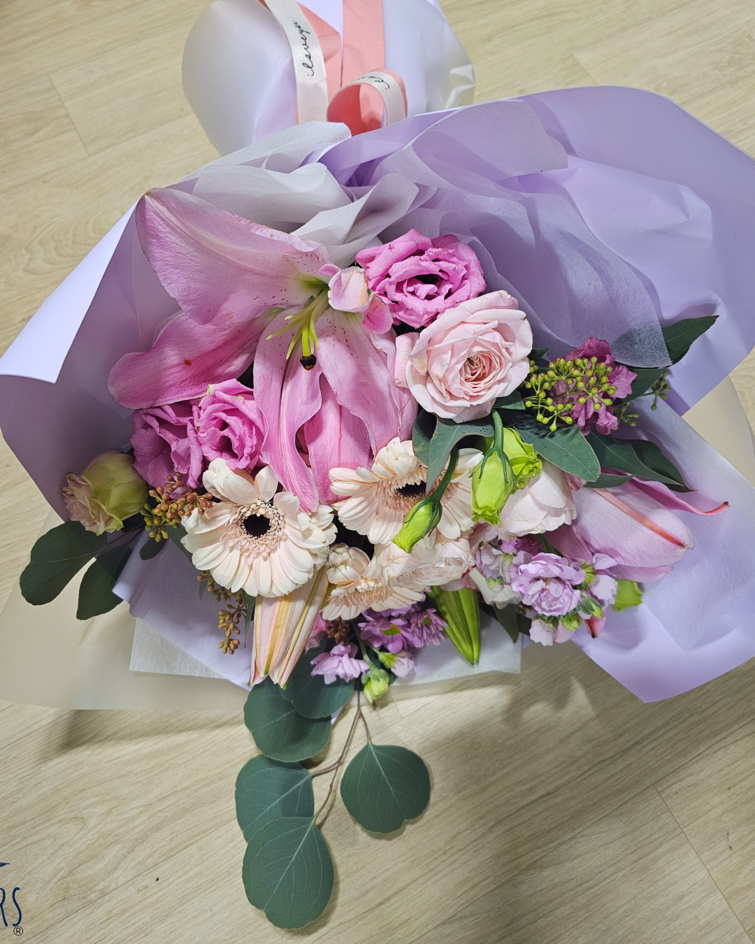 Felt Flowers Example Naturally dyed wood flower wedding bouquet