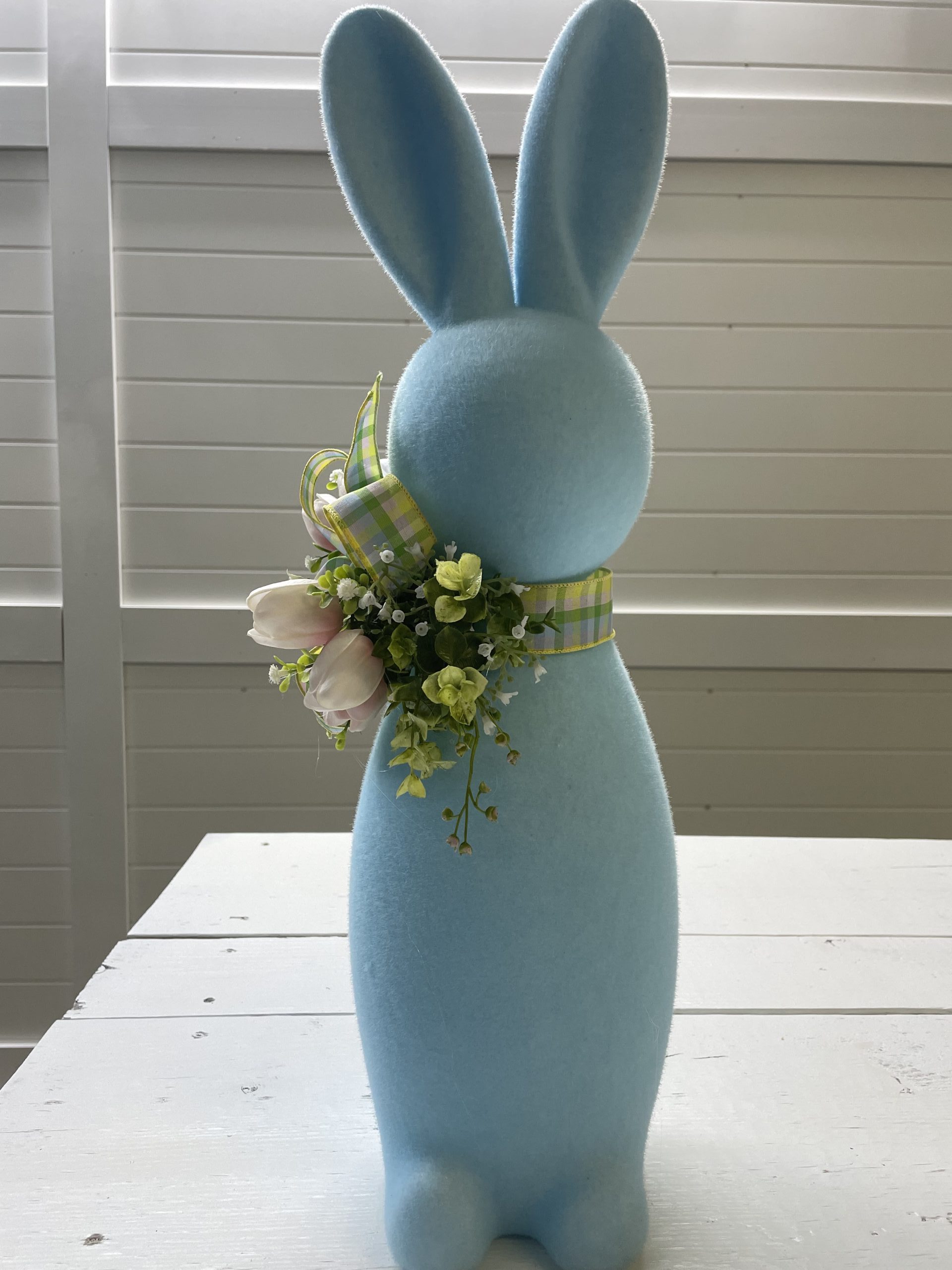 Blue Velvet Bunny Front