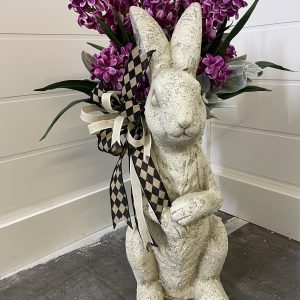 Hyacinth & Harlequin Bunny Bouquet